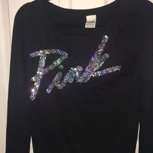 Victoria’s Secret PINK sequin bedazzle long sleeve